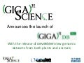 GigaScience: data and beta-database launch. Announcing GigaDB