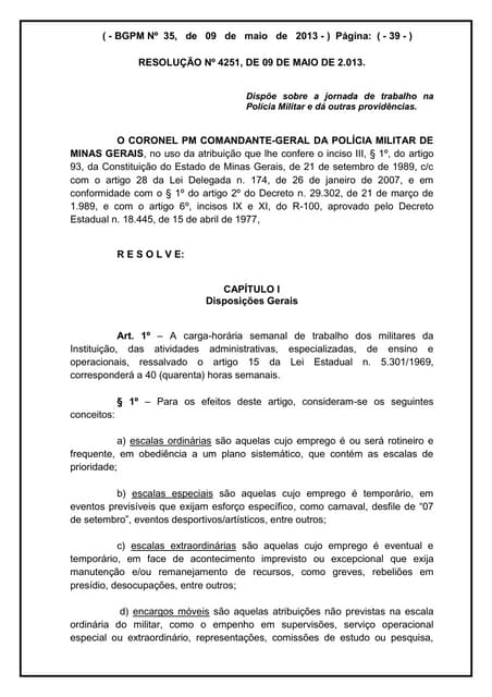 BGPM 35 nova carga horária de traba...