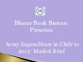 Bharat book bureau presents army expenditure in chile to 2015 market brief