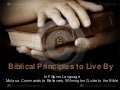 Biblical Principles to live by