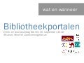 Bibliotheekportalen live