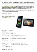 Spesifikasi Tablet Acer Iconia Tab B1-A71