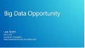 Microsoft - The Big Data opportunity
