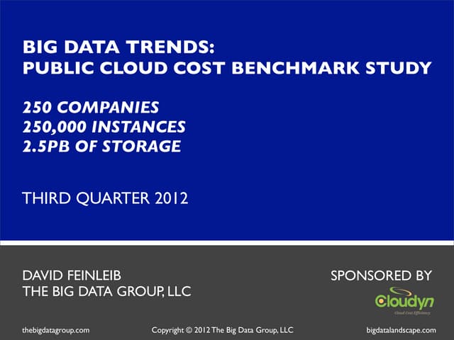Big Data Trends: Cloud Cost Benchma...
