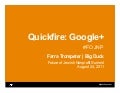 Quickfire: Google+