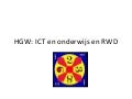 Bijeenkomst rwd en ict