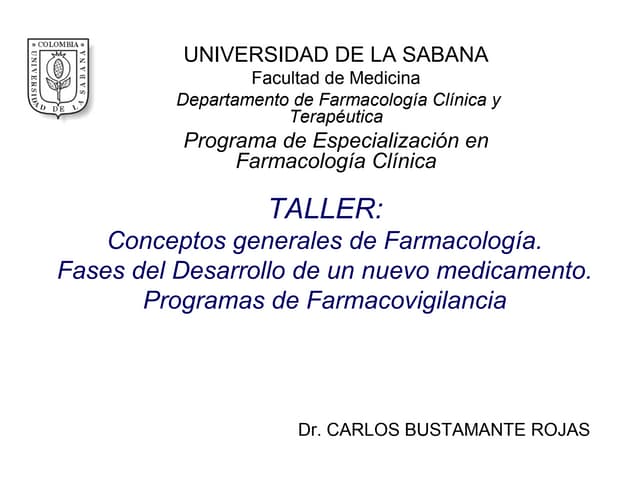 Biologia celular farmacologia clínica taller ppf cl