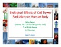 Biological Effects Of Cell Tower Radiation On Human Body