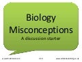 Biology misconceptions