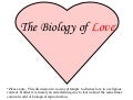 The Biology of Love 3rd Version