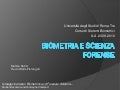 Biometria e scienza forense