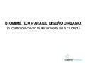 Biomimetica Para El DiseñO Urbano