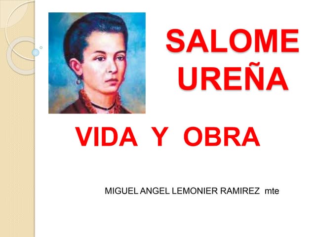 Comentario de texto literario -Poema "Ruinas", Salomé Ureña
