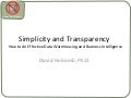 Simplicity and Transparency