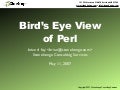 Birds Eye View Of Perl