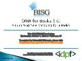 BISG WEBCAST -- ONIX For Books v3.0 -- Supporting New Metadata For eBooks