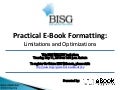BISG WEBCAST -- Practical E-Book Formatting (05.11.10)