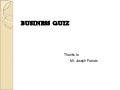 Business Quiz
