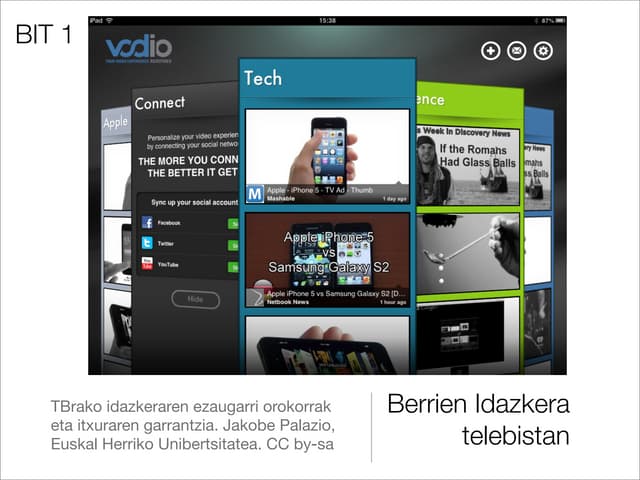 Berrien idazkera telebistan BIT 1