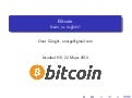 Bitcoin: Nedir, ne değildir?