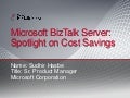 Cutting Cost with BizTalk Server