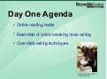 Writing Business News for the Web - Day One