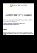 Blé EURONEXT NOV13 30avril 2012