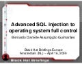 Advanced SQL injection to operating system full control (slides)