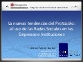 Las nuevas tendencias del Protocolo: el uso de las redes sociales en las empresas e instituciones