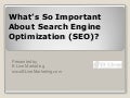 What&rsquo;s So Important About Search Engine Optimization (SEO)?
