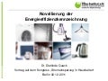 Novellierung der Energieeffizienzkennzeichung