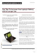 blog.bestlaptopbattery.co.uk-Top Tips To Increase Your Laptop’s Battery Life for Longer Use