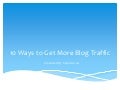 Blog traffic