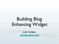 Blog Enhancing through Extensions