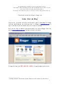 Blogger Tutorial