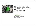 Blogging in the Classroom