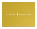 Blogging & Advertising