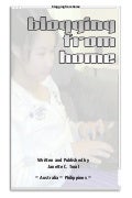 Blogging from Home Book by Janette Toral