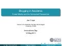 Blogging in Academia — Connected Researcher @ Bath