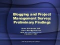 Blogging & Project Management Survey