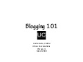 Blogging 101