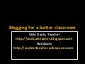 Blogging For A Better Classroom 200pm