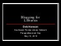 Blogging for libraries (swfln)