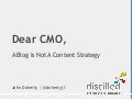 A Blog is not a Content Strategy