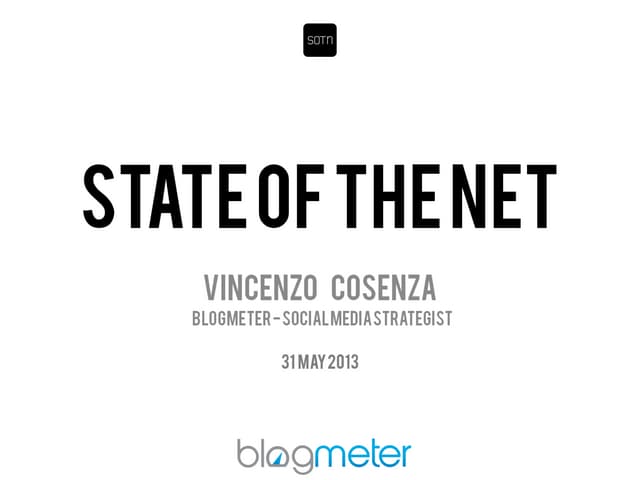 Blogmeter State of the Net 2013 #SOTN13 [English version]
