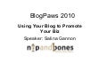 BlogPaws 2010 - Better Business Blogging: Salina Gannon