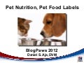Dr. Dan Aja Luncheon Talk: Tips on Pet Nutrition and Pet Food Labels