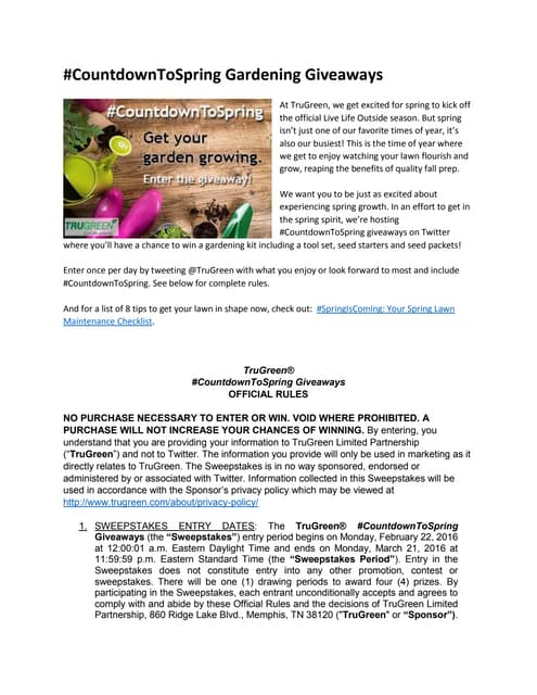 #CountdownToSpring Gardening Giveaw...