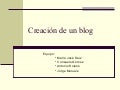 Blogs: Fomento de lectura y escritura.