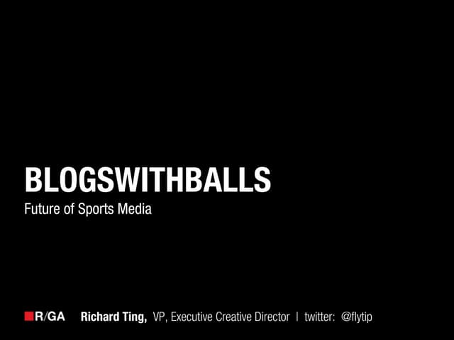 THE FUTURE OF SPORTS MEDIA